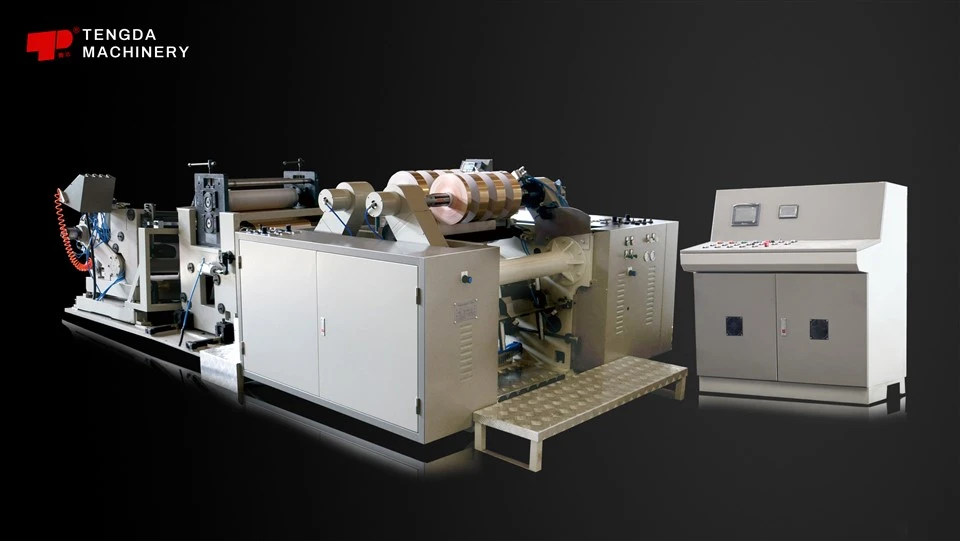 Aluminium Ntawv Nyiaj Ntawv Ob Chav Ncej Embossing thiab Slitting Tshuab
